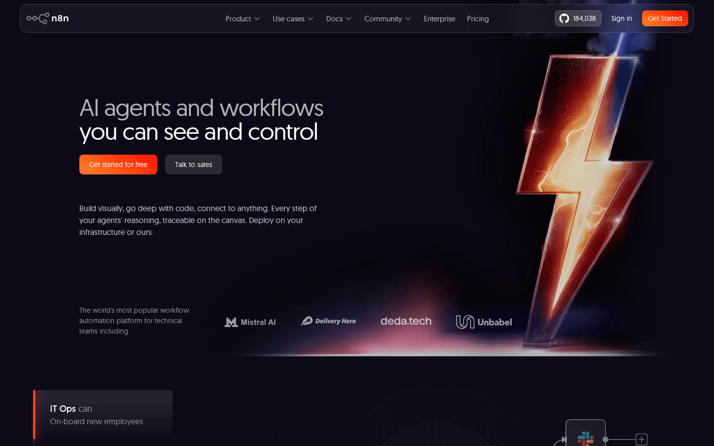 n8n homepage screenshot