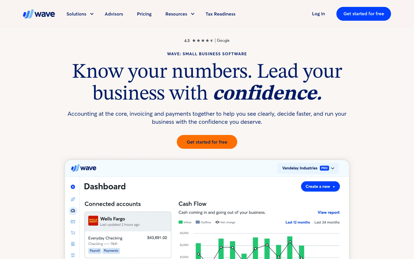 Wave homepage screenshot